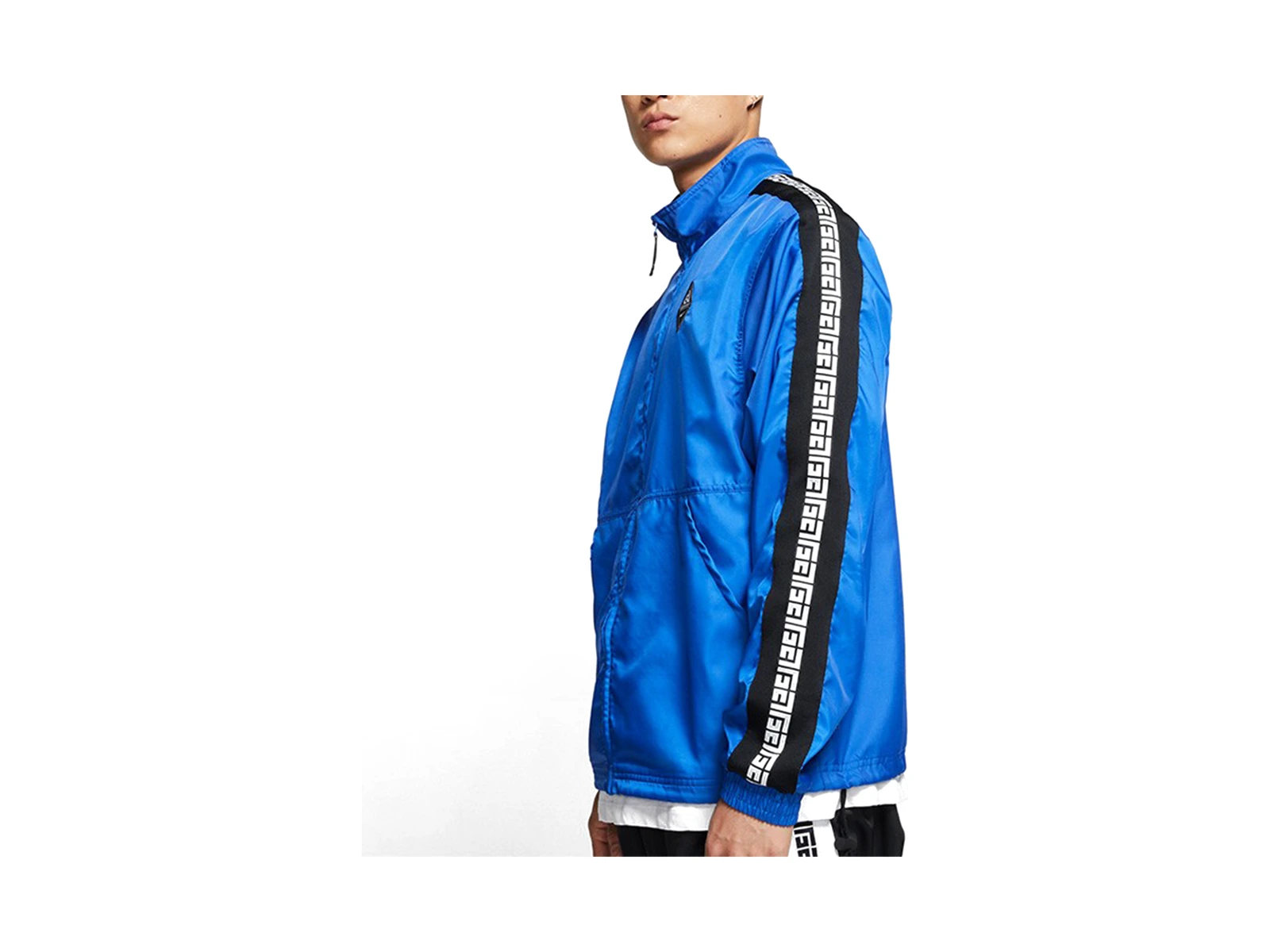 Nike Jackets Blue Stand Collar Moderate