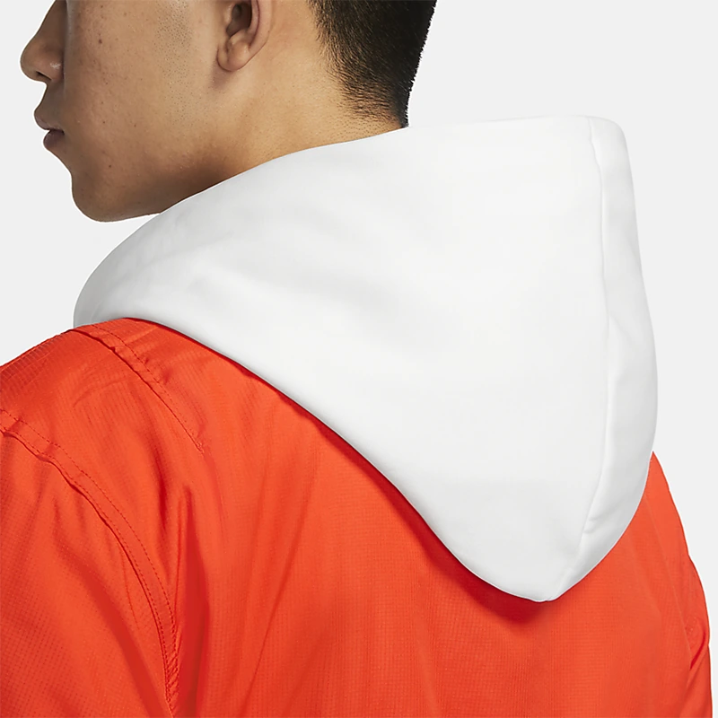 Nike Jackets Orange Red Hooded