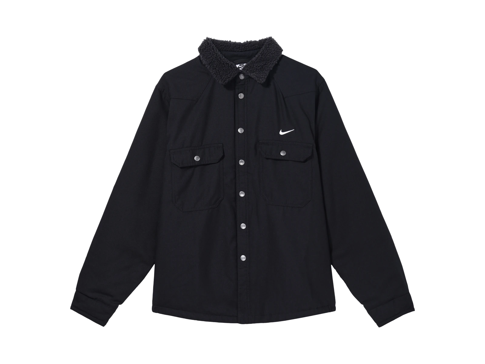 Nike Jackets Black Lapel Moderate
