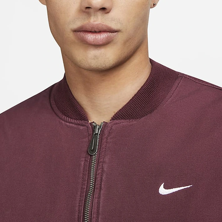 Nike Jackets Red Baseball Collar