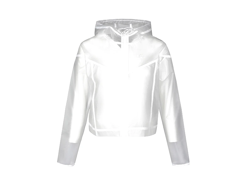 Nike logo print sheer jacket