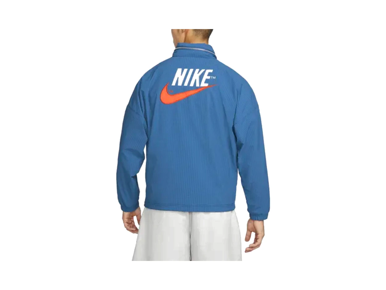 Nike Jackets Blue Stand Collar Moderate