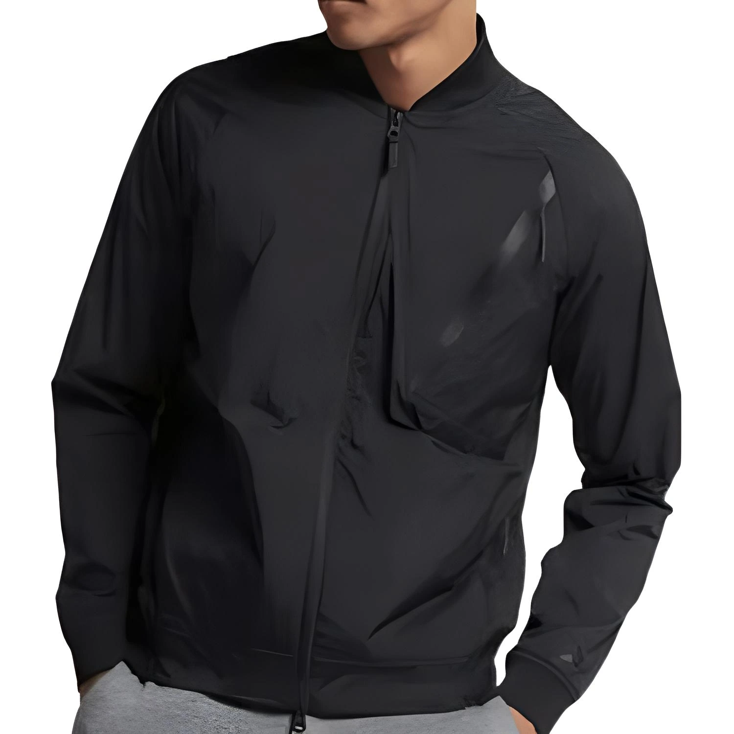 Nike Jackets Black Baseball Collar