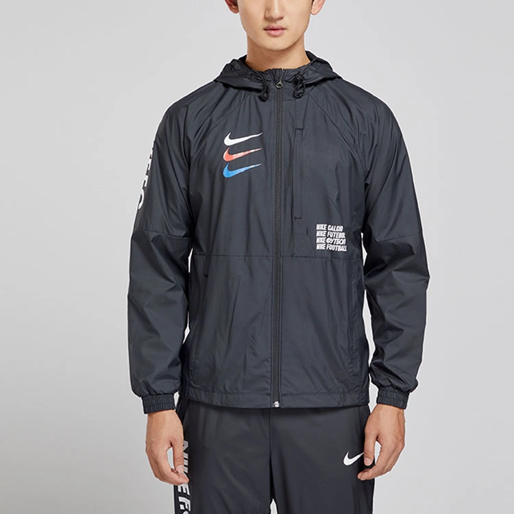 Nike Jackets Black Hooded Moderate Other