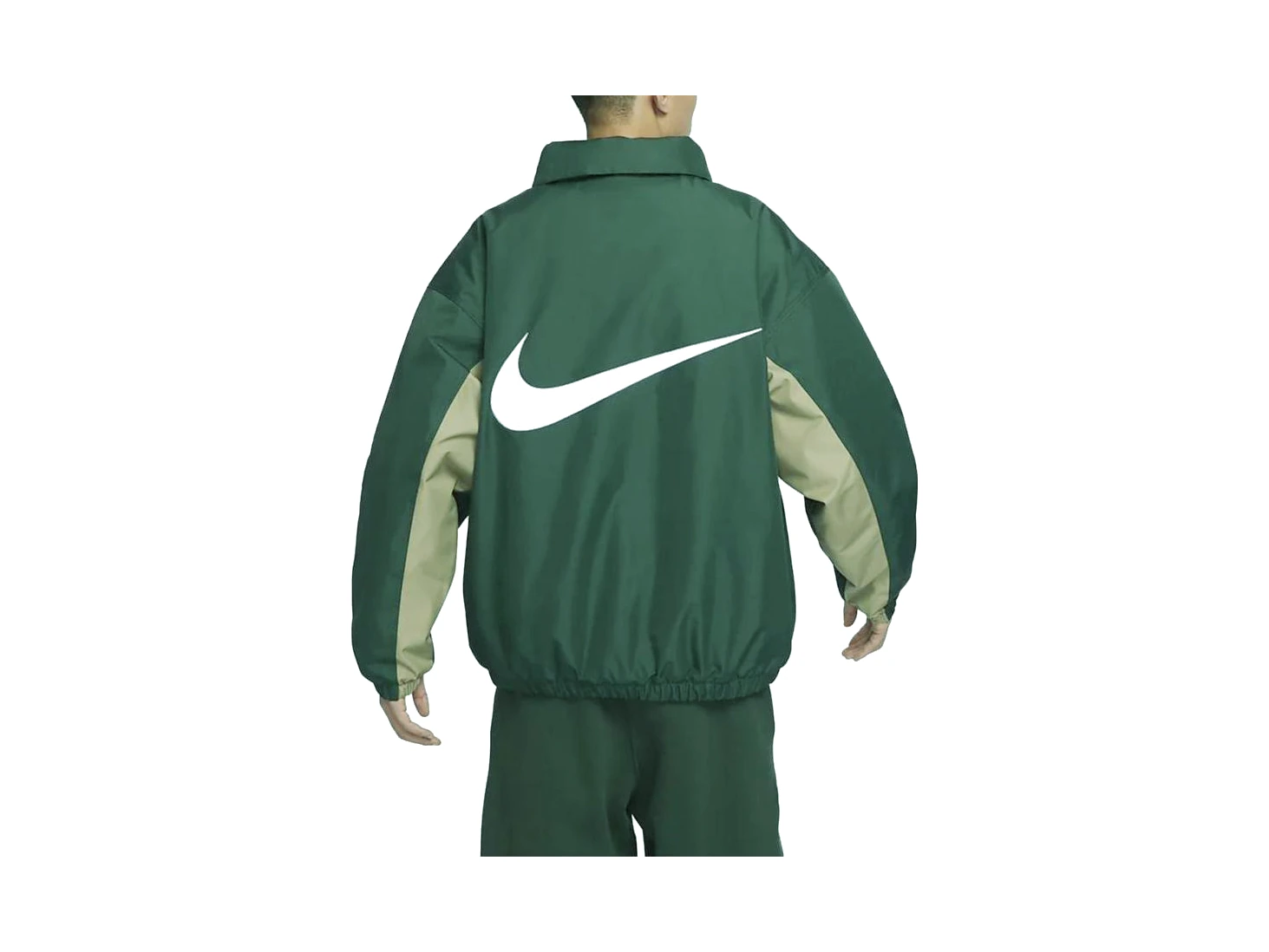Nike Jackets Fir Green Stand Collar