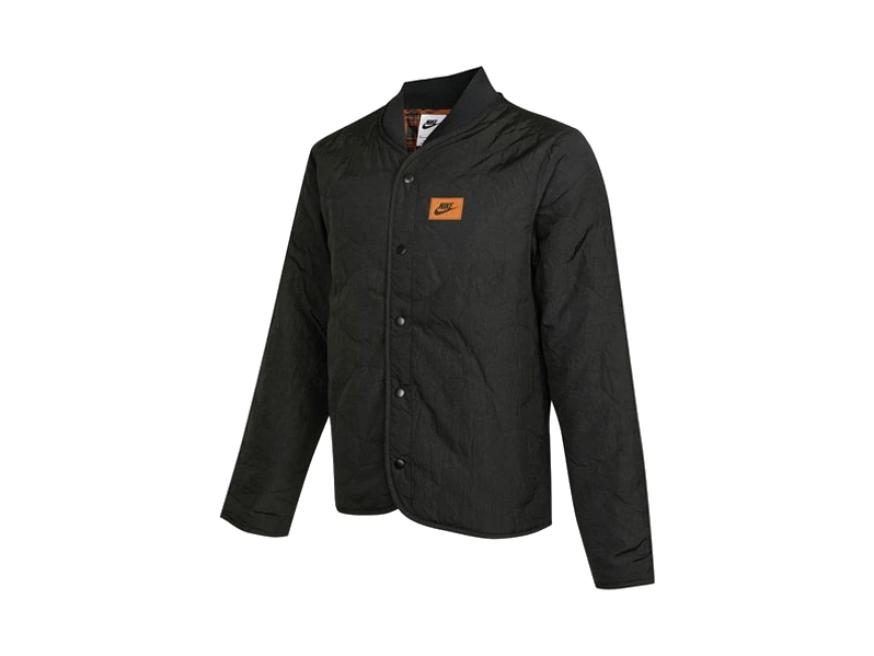 Nike Jackets Black Baseball Collar
