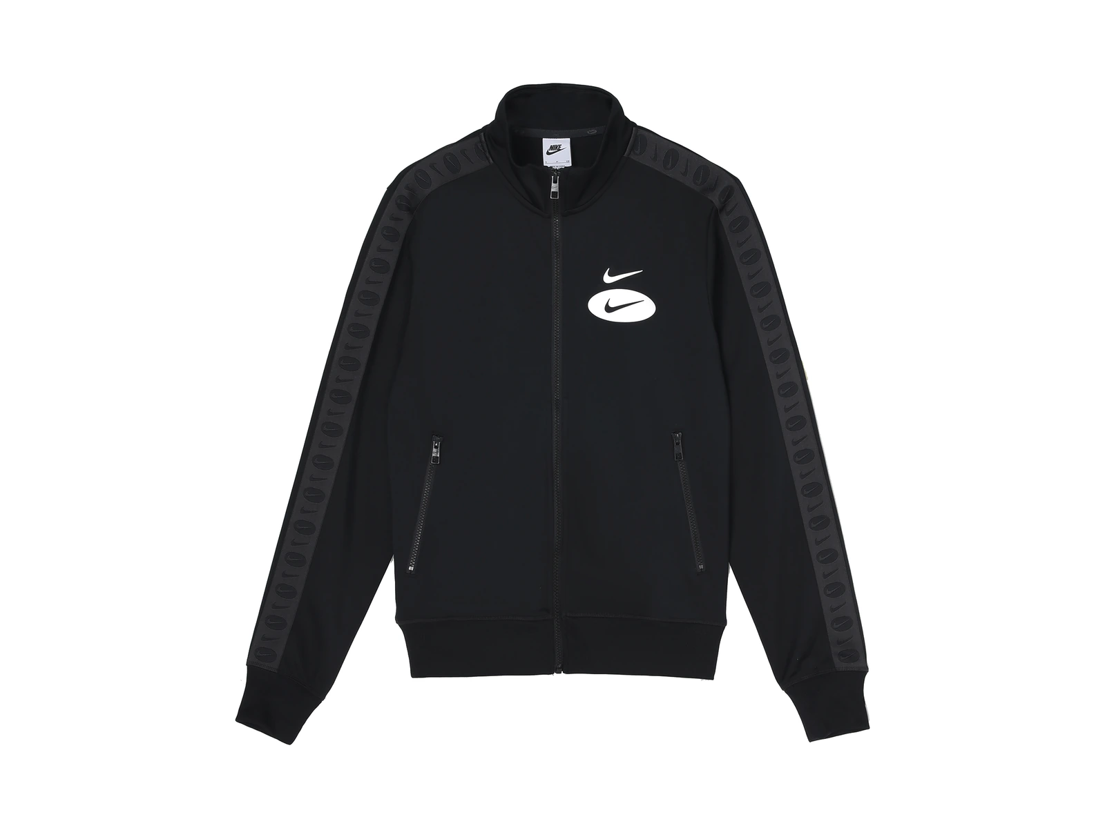 Nike Jackets Black Baseball Collar