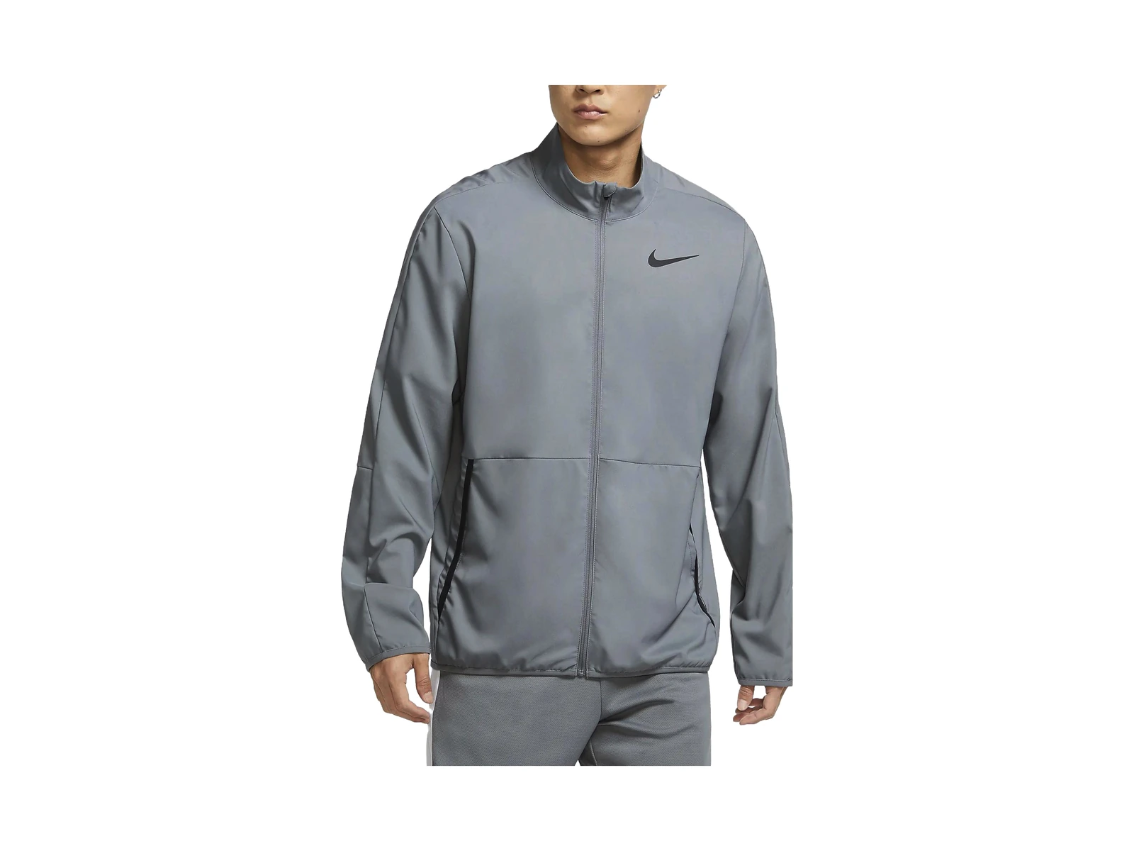 Nike Jackets Gray Stand Collar Moderate