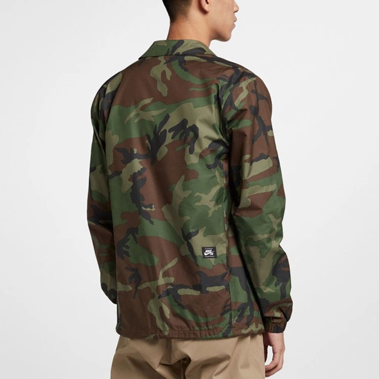 Nike Jackets Army Green Lapel Moderate