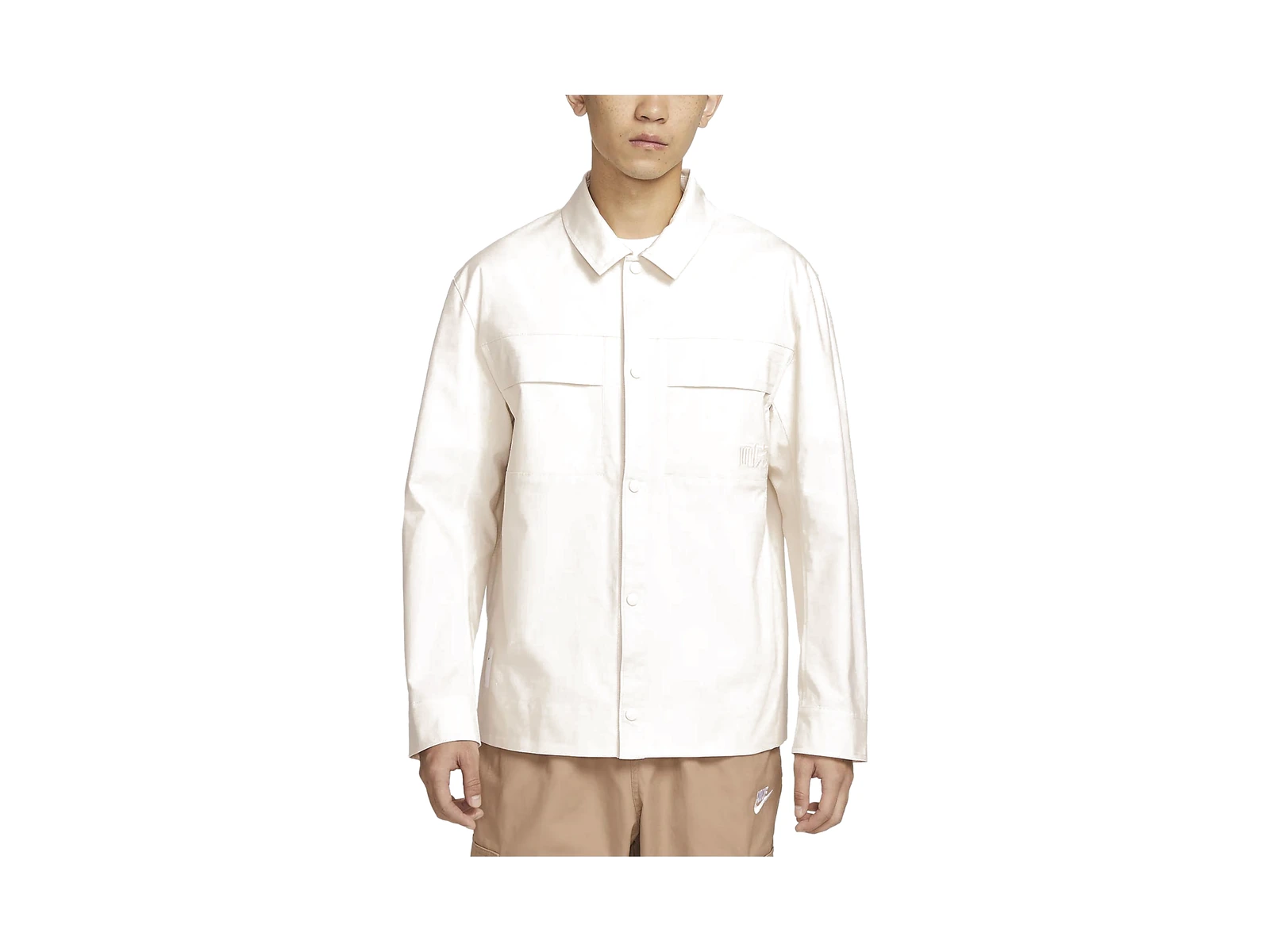 Nike Jackets Light Ivory White Lapel