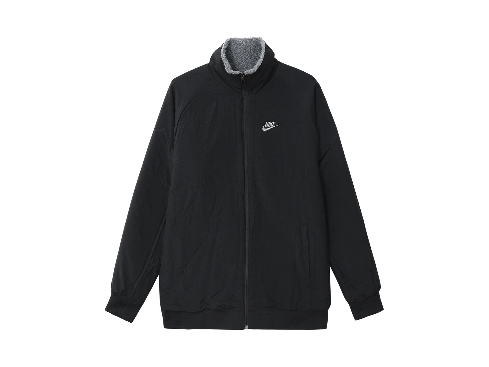 Nike Jackets Cool Gray Stand Collar