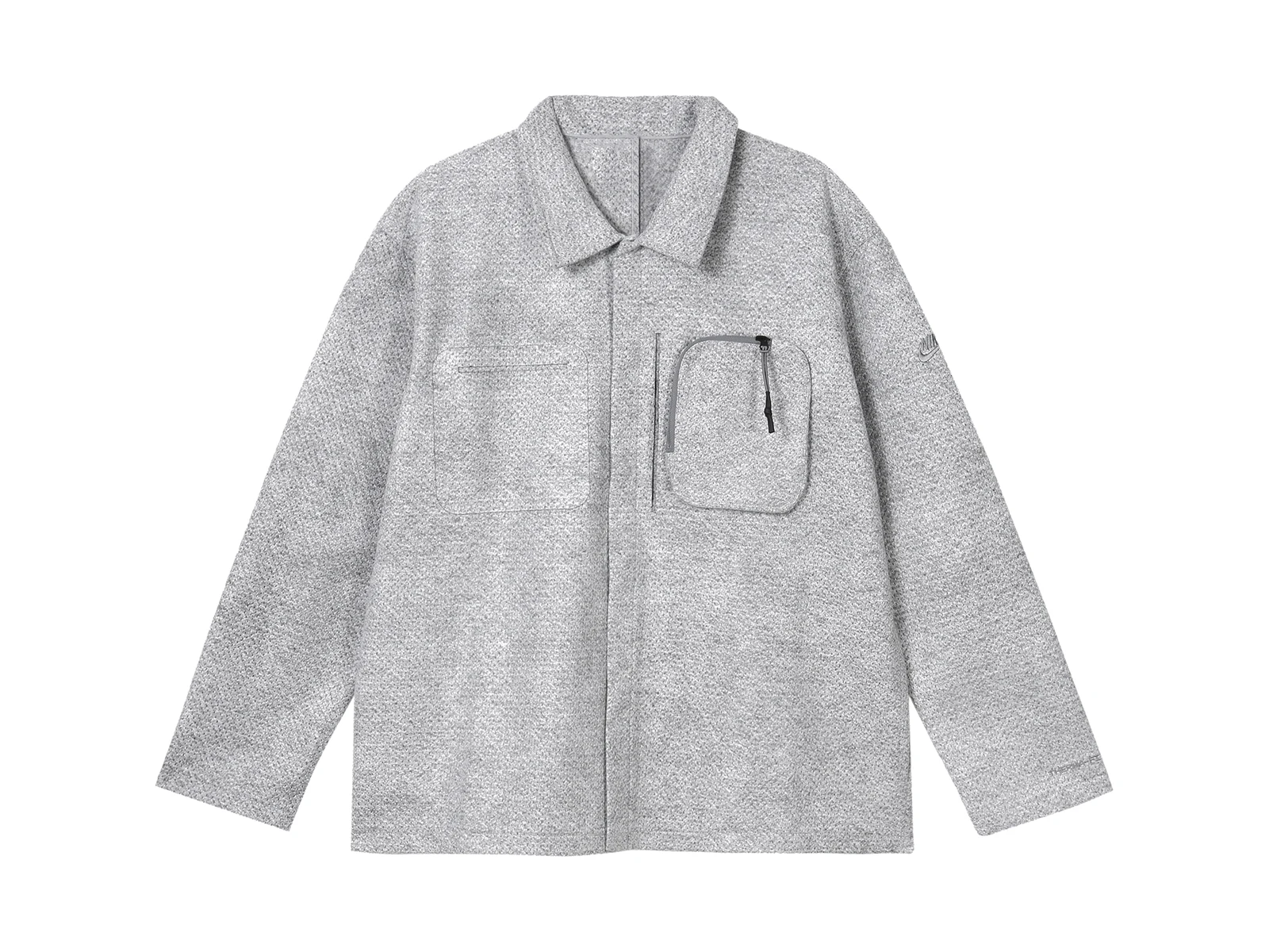 Nike Jackets Cool Gray Lapel Moderate