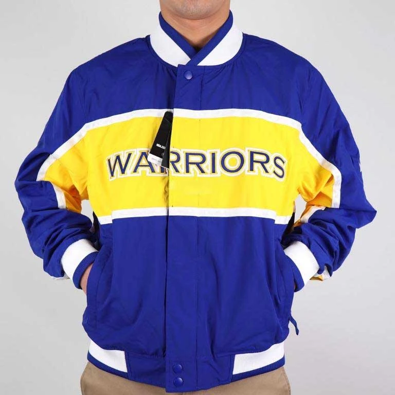 Nike colourblock-design bomber jacket