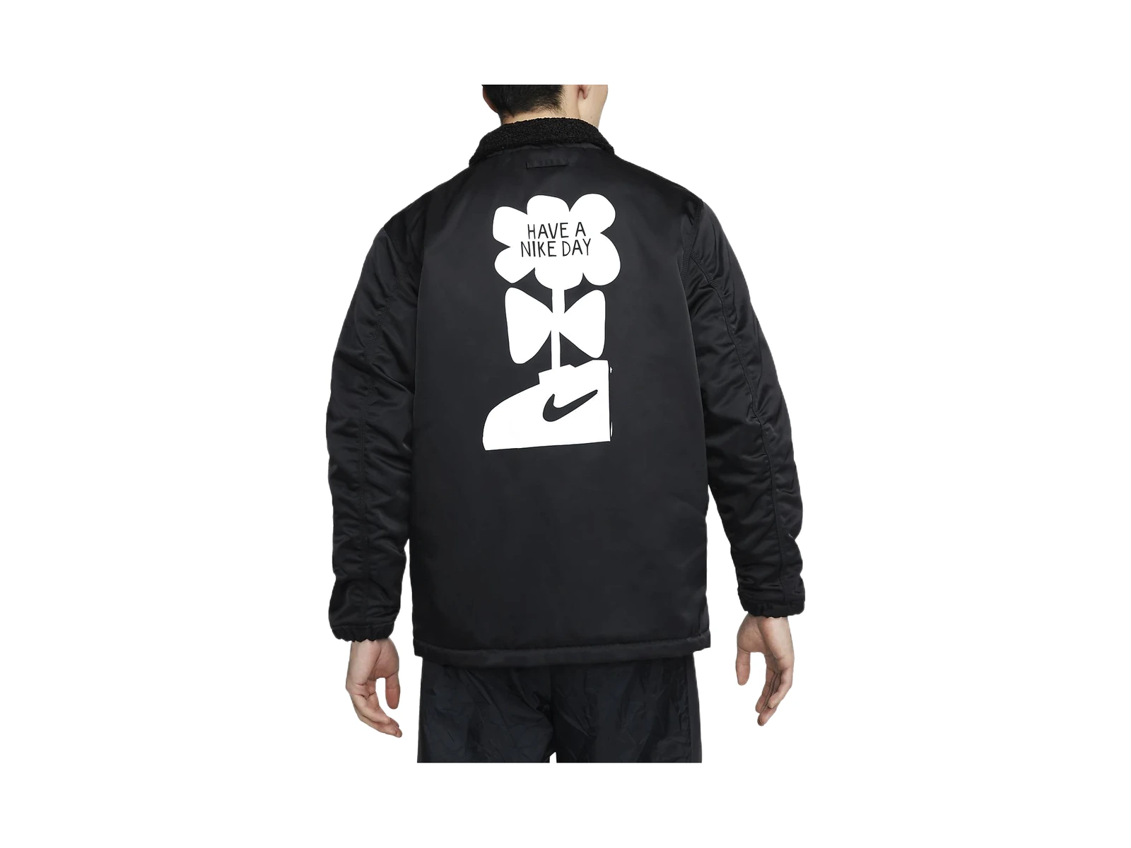 Nike Jackets Black Lapel Moderate