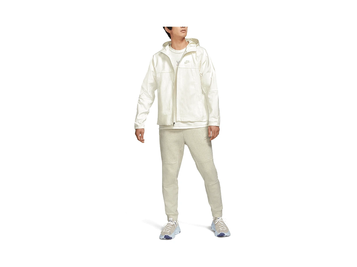 Nike Jackets White Hooded Moderate