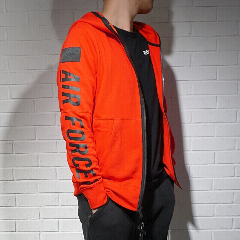 Nike Air Force 1 Jackets Red Hooded