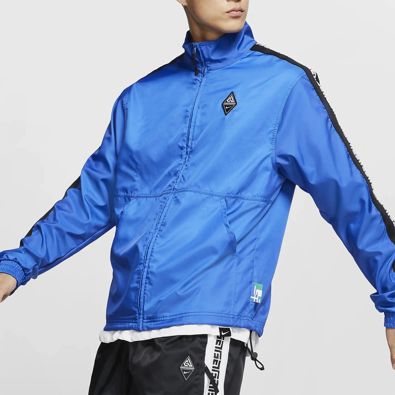 Nike Jackets Blue Stand Collar Moderate