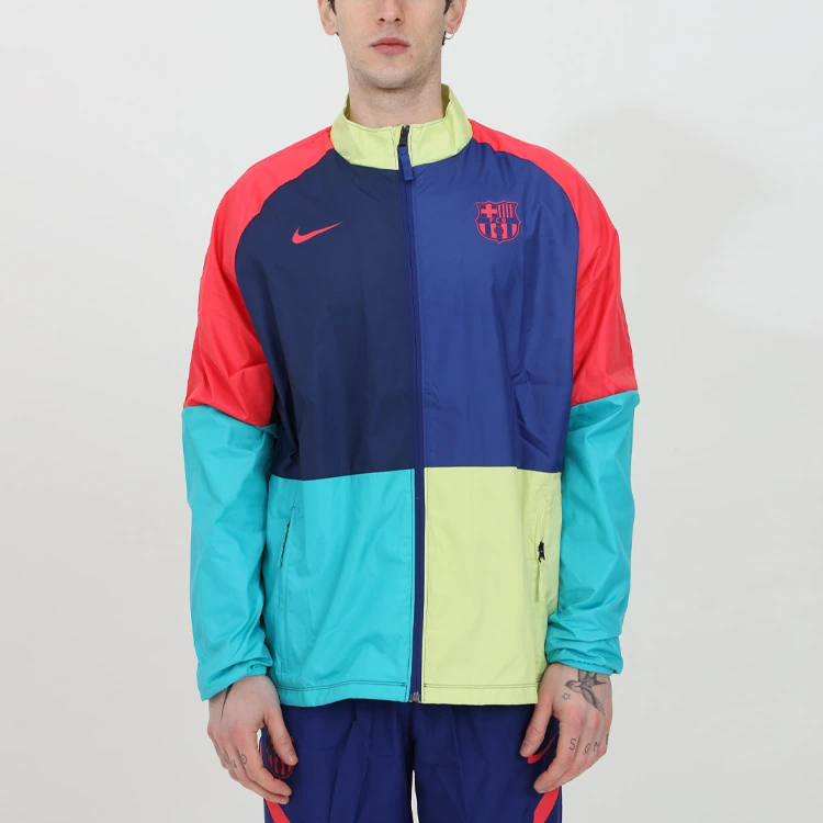 Nike Jackets Dark Blue Stand Collar