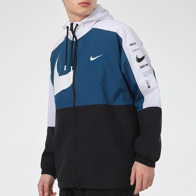 Nike Jackets Blue Hooded