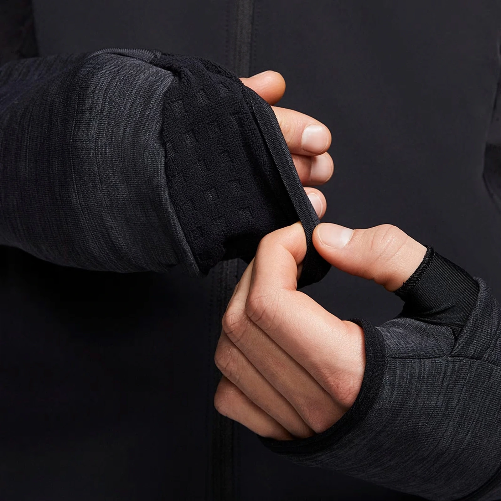 Nike Jackets Black Stand Collar Moderate