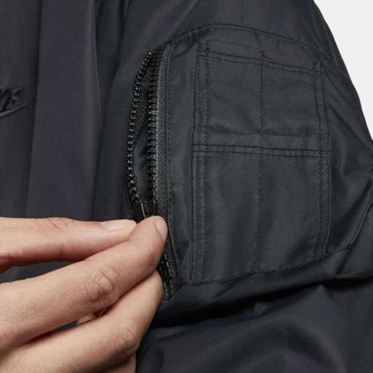 Nike Jackets Black Baseball Collar