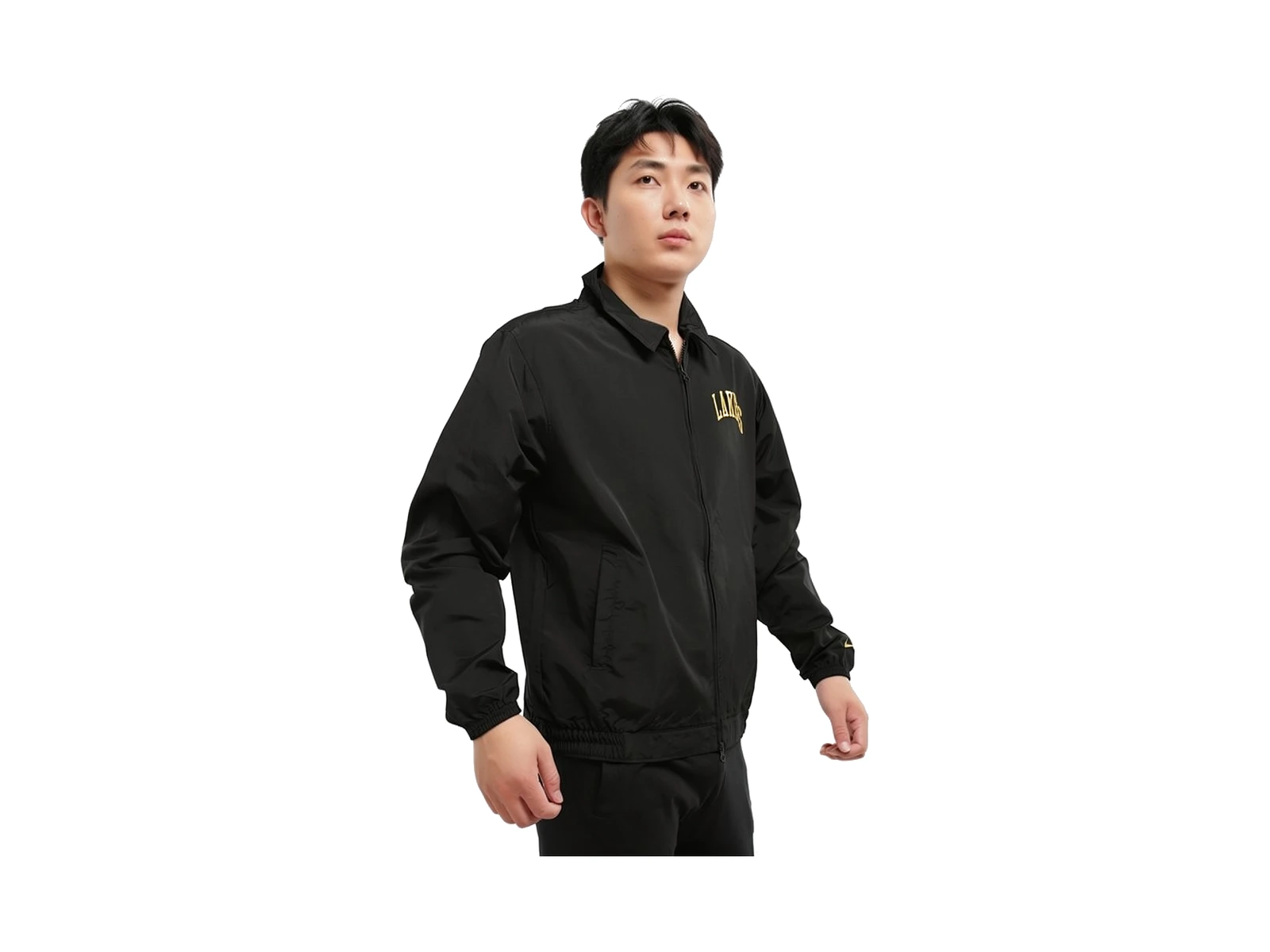 Nike Jackets Black Lapel Moderate