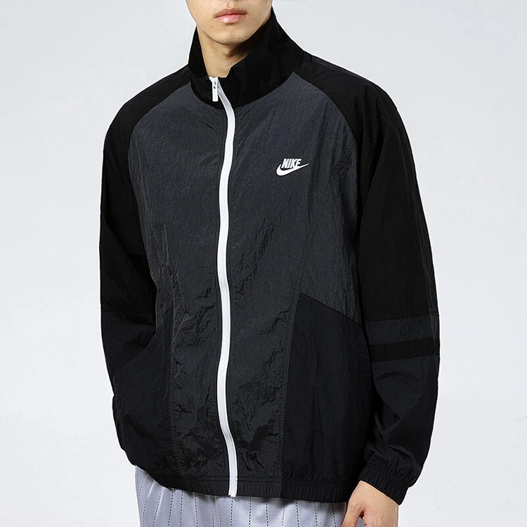 Nike Jackets Black Stand Collar Moderate