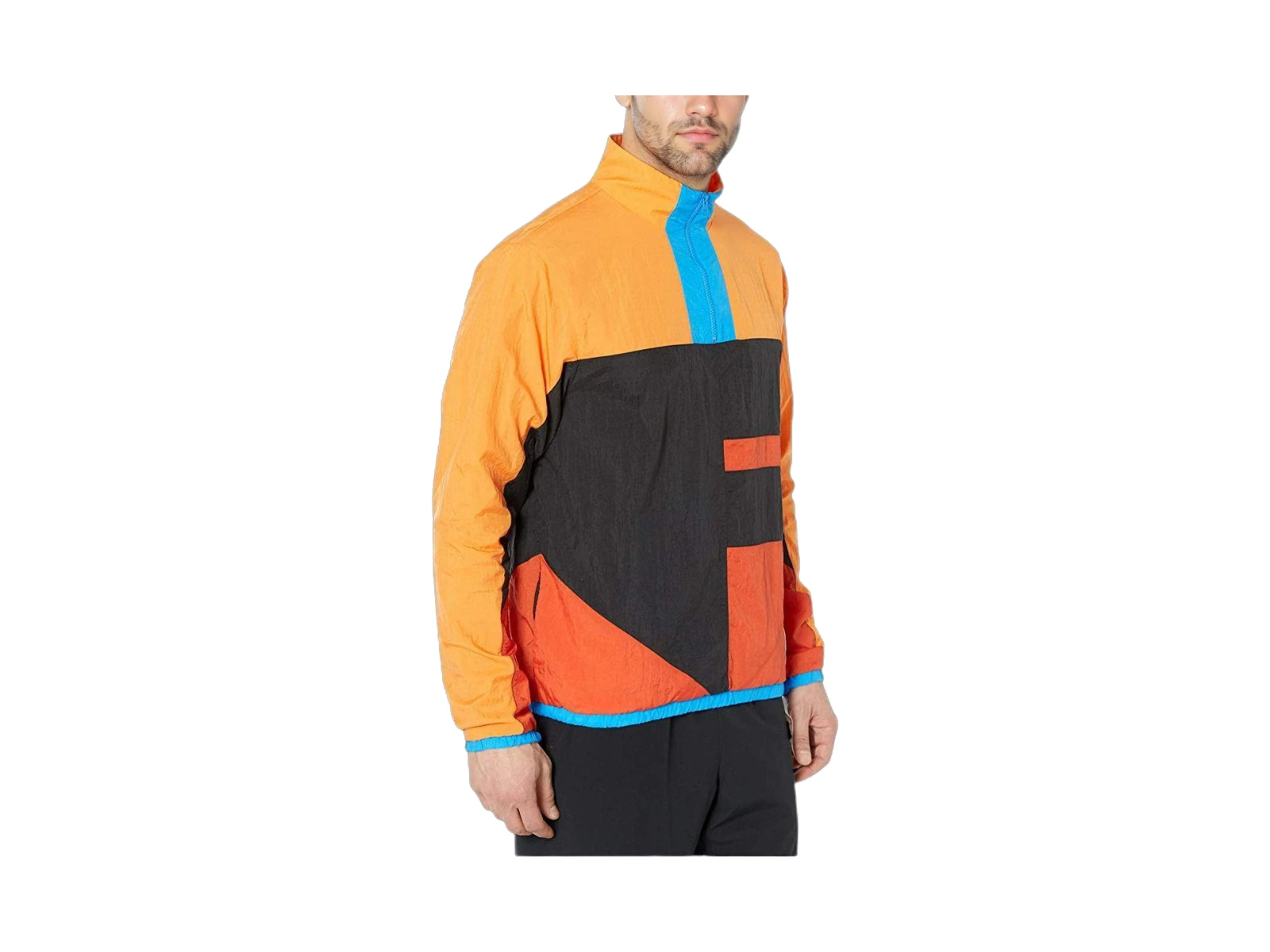 Nike Jackets Black Orange Stand Collar