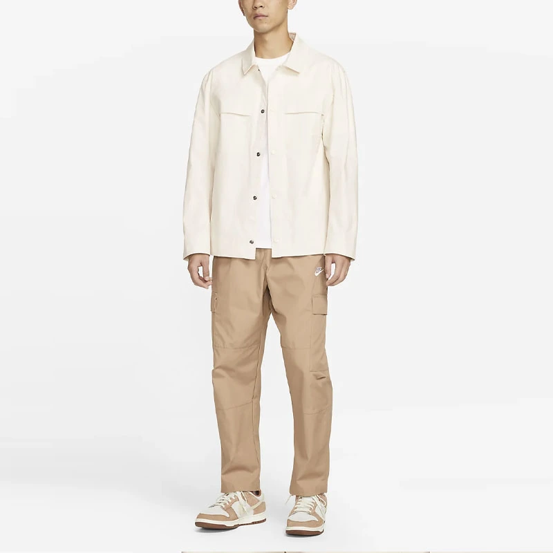 Nike Jackets Light Ivory White Lapel