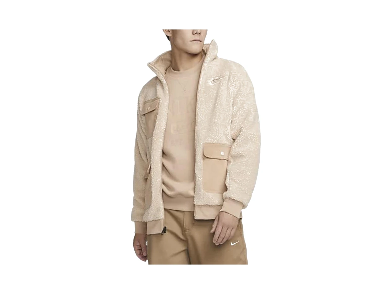 Nike Jackets Khaki Stand Collar Moderate