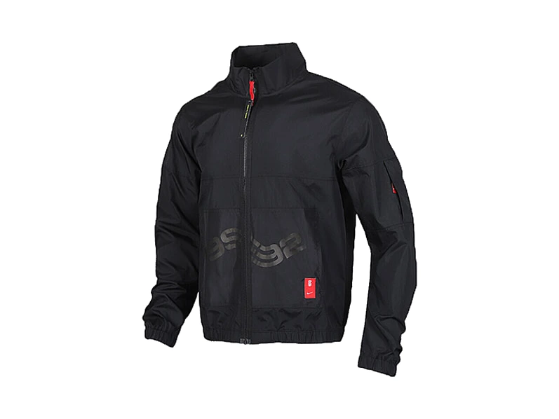 Nike Jackets Black Stand Collar Moderate