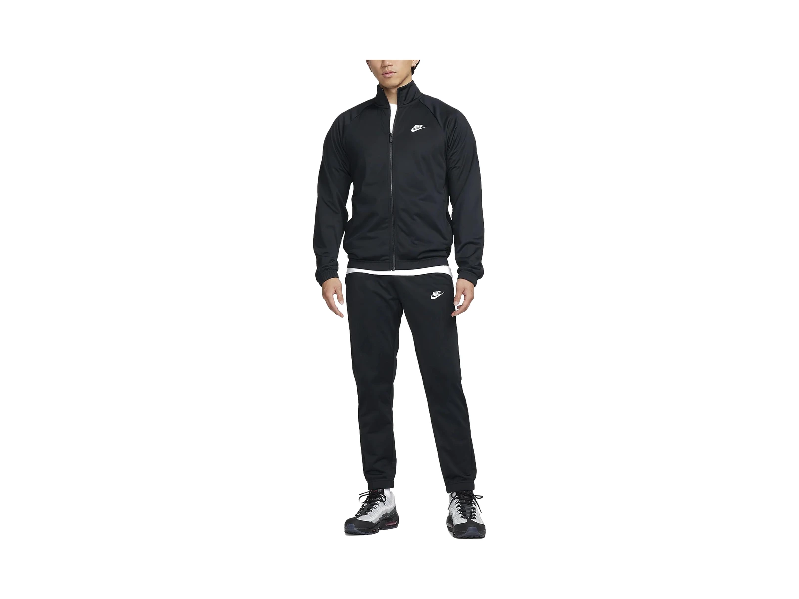 Nike Jackets Black Stand Collar Moderate