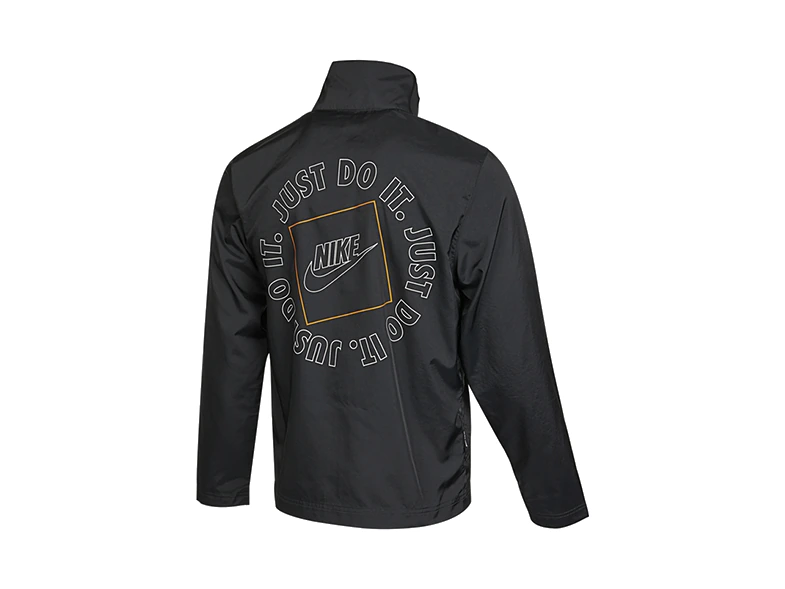 Nike Jackets Black Stand Collar Moderate