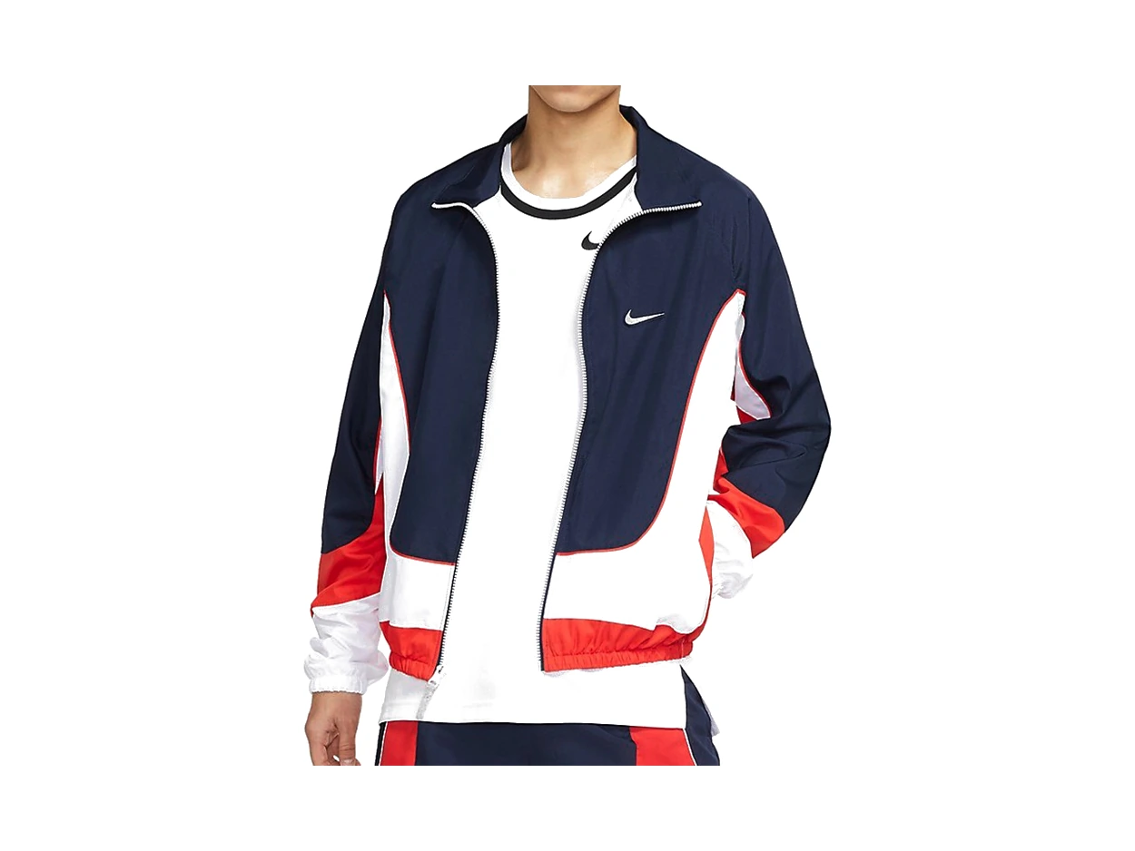 Nike Jackets Dark Blue Stand Collar