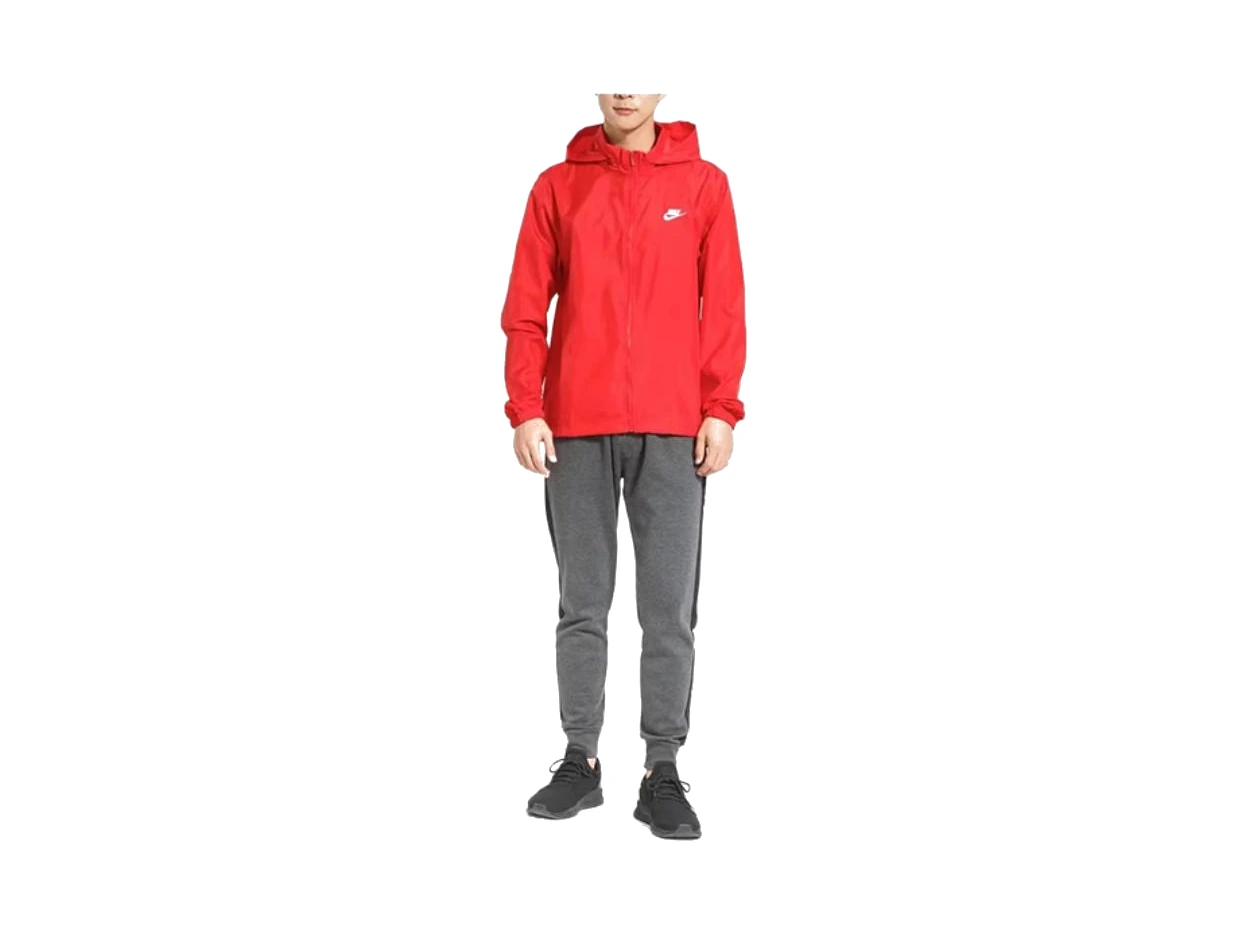 Nike Logo Windbreaker Jacket "Red"
