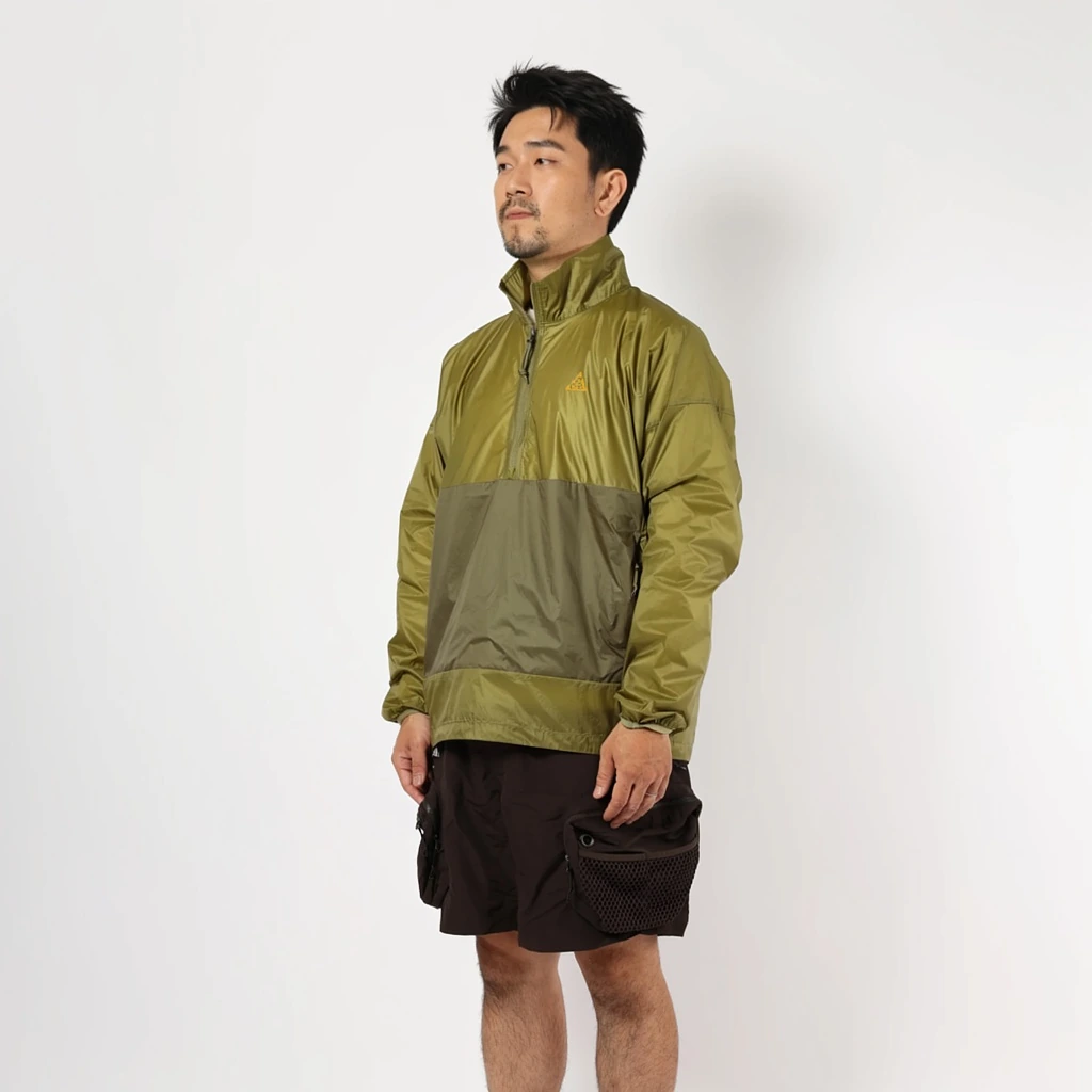 Nike Jackets Green Stand Collar Moderate