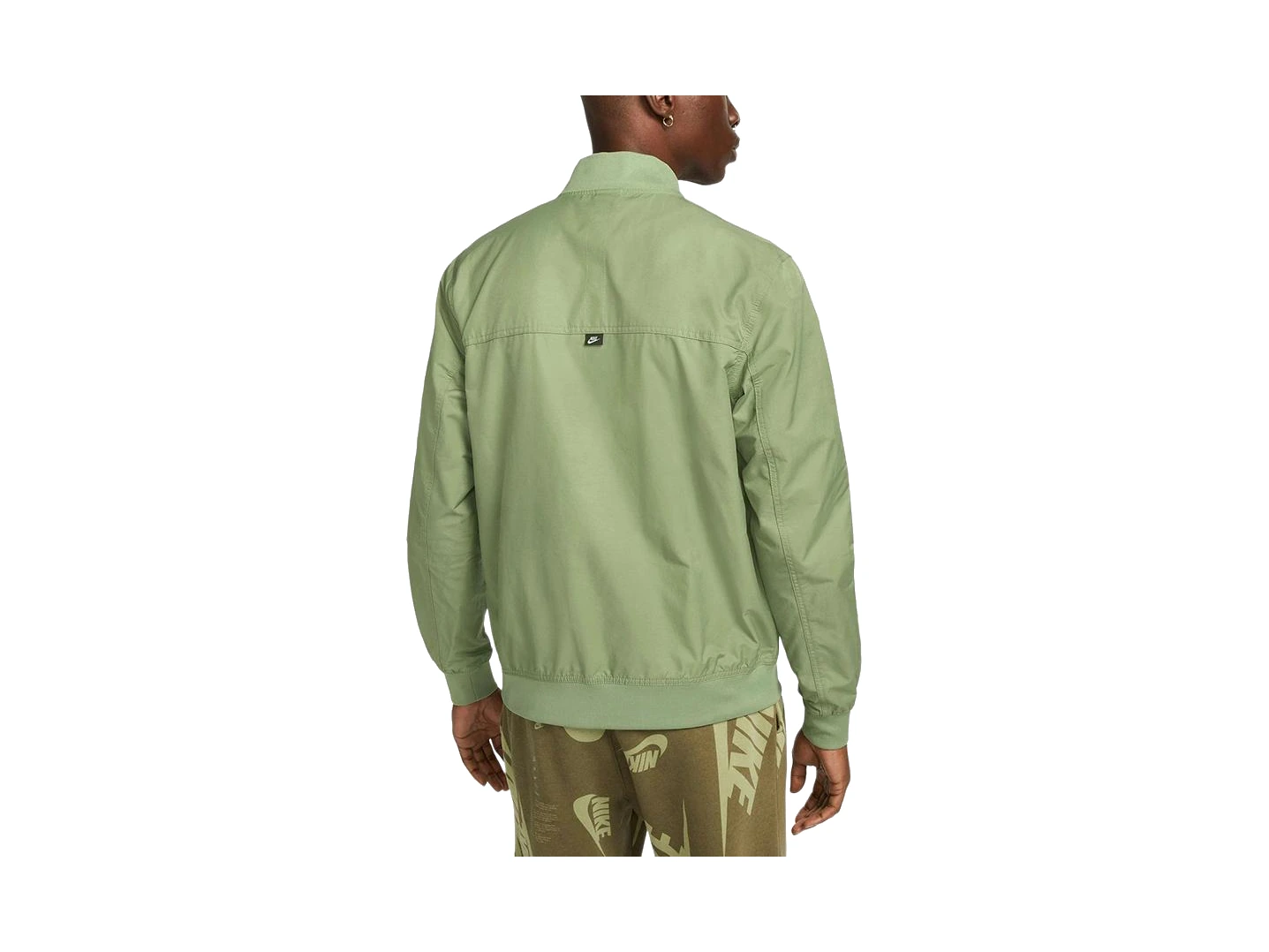 Nike Jackets Green Lapel Thin