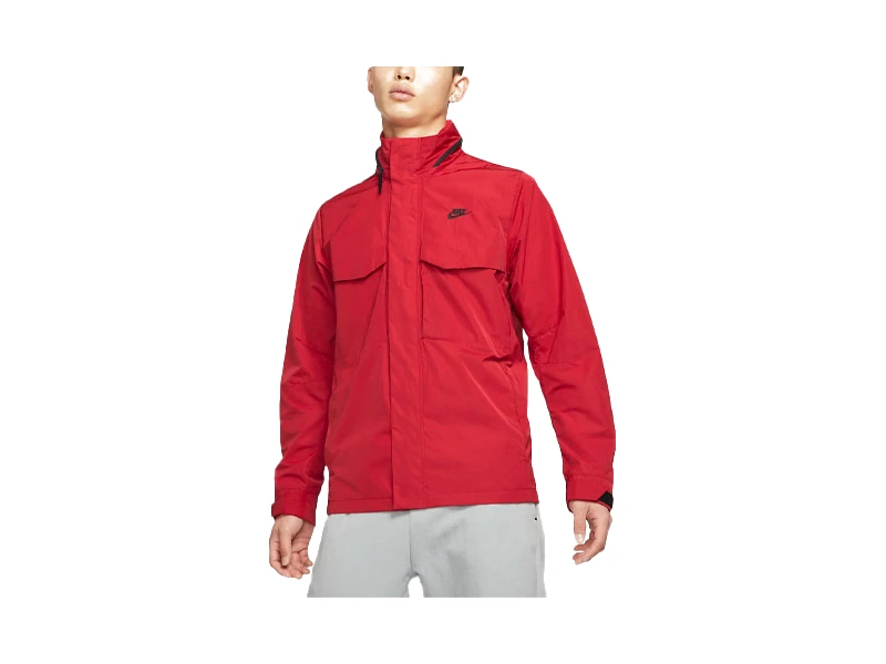 Nike Jackets Red Hooded Moderate Other