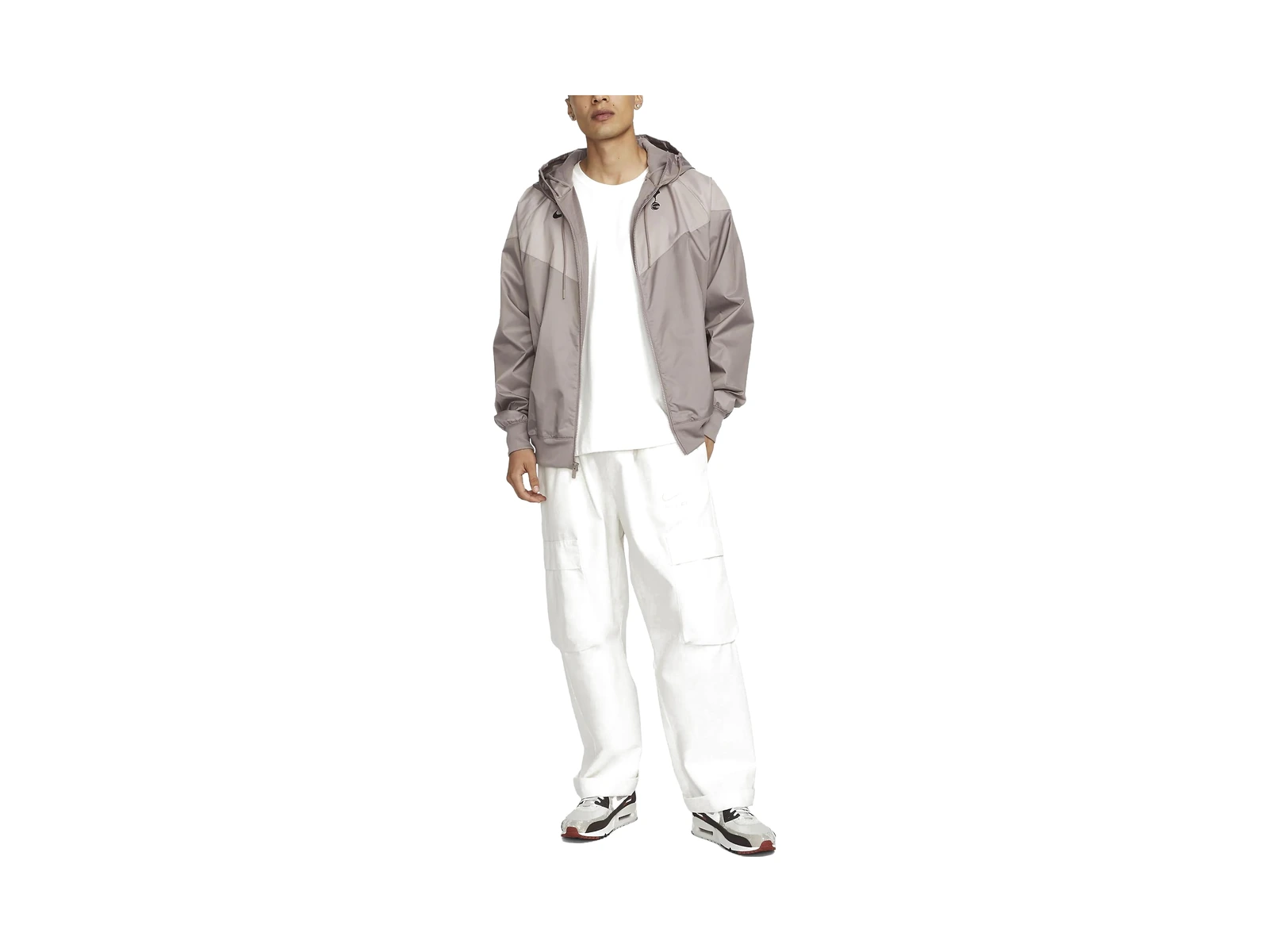 Nike Jackets Taupe Hooded Moderate Other