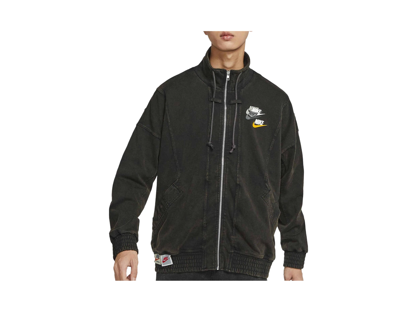 Nike Jackets Black Stand Collar Moderate