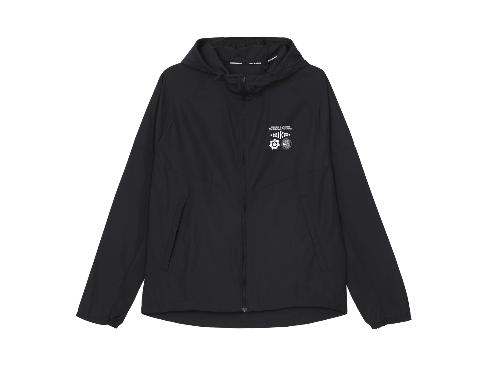 Nike Miler Jackets Black Hooded Moderate