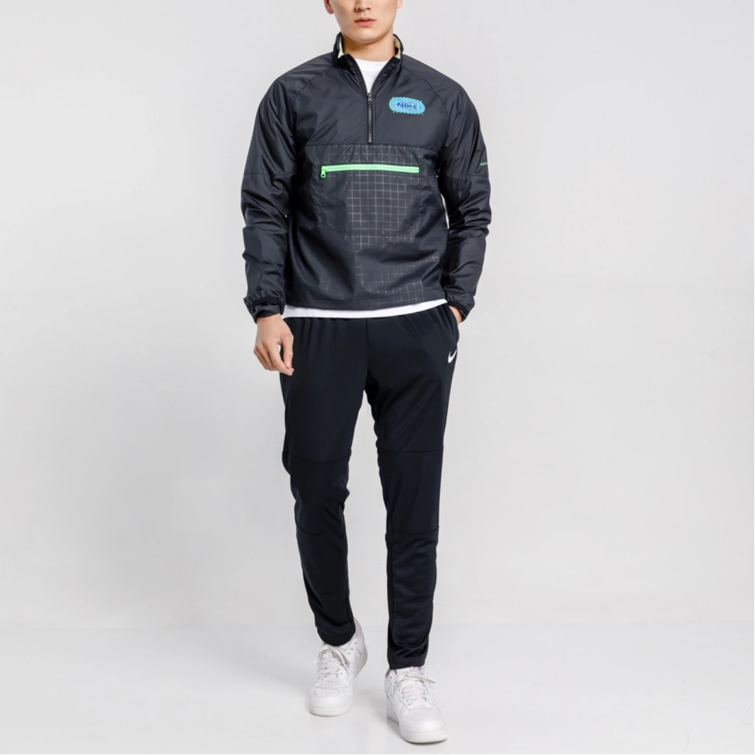 Nike Jackets Black Stand Collar Moderate